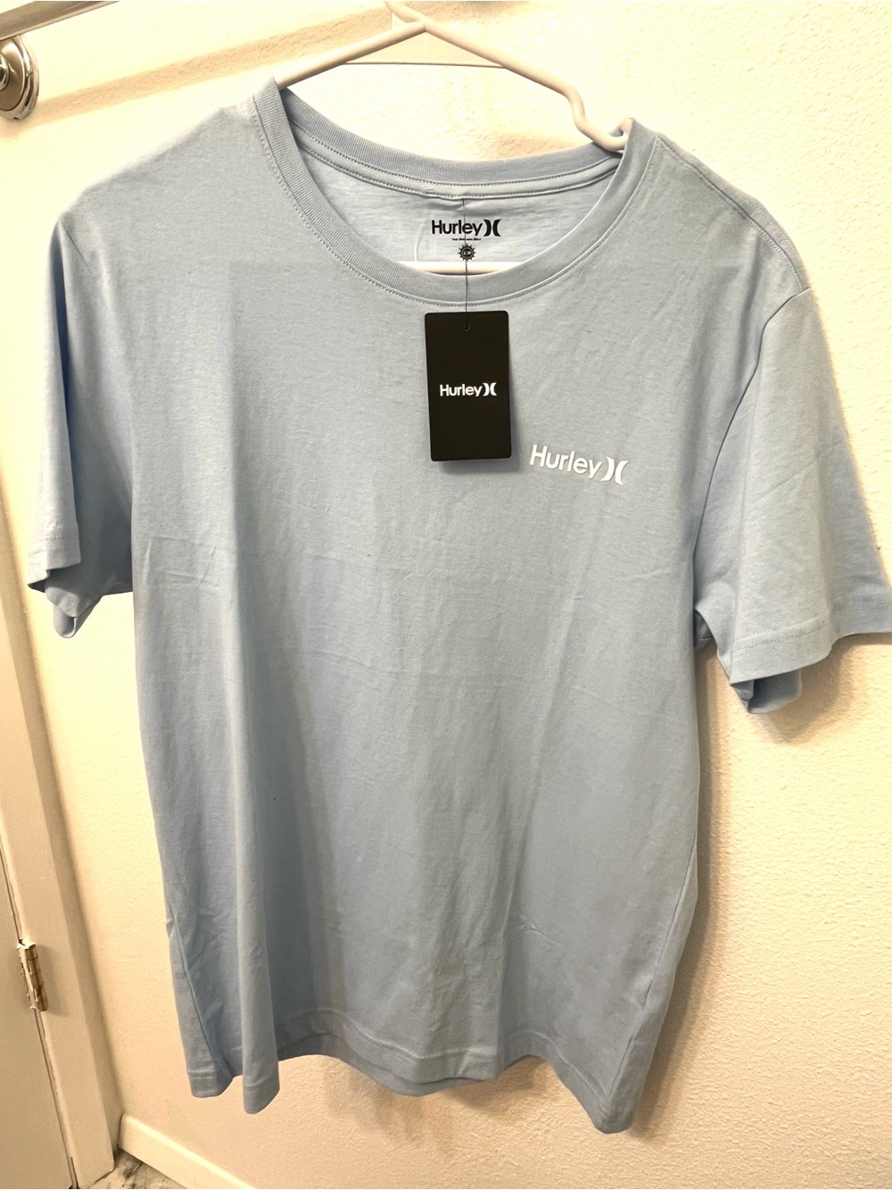 Hurley Light Blue Short Sleeve Logo Tee